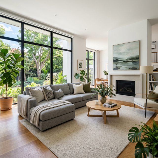 Clean and Restored Lounge Room